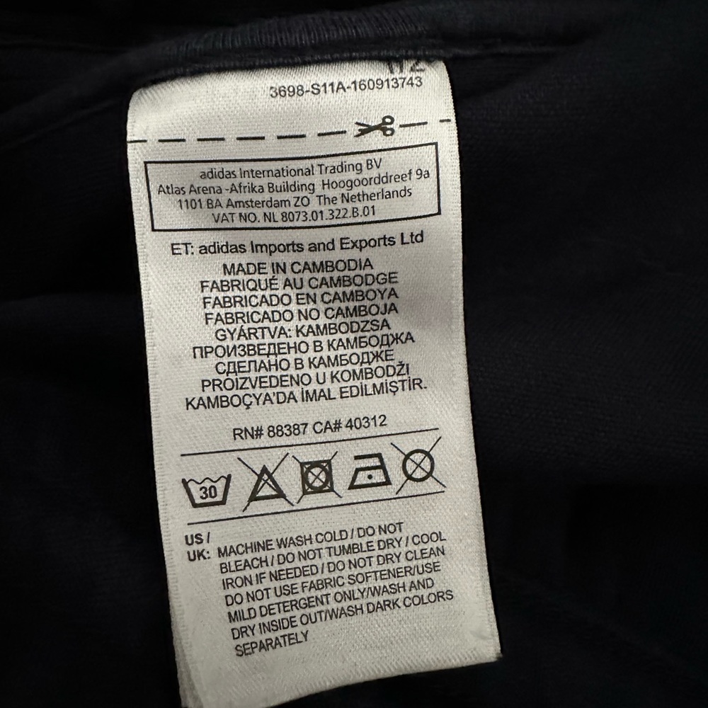 Adidas blue track pants - Picture 7 of 8